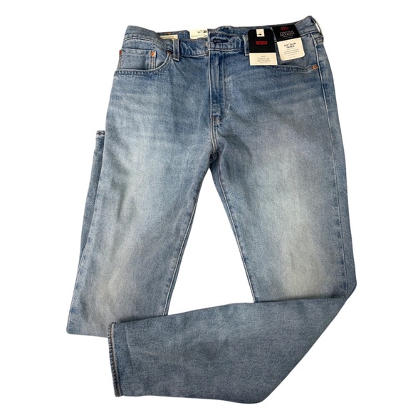 Levi's Other - Levis‎ 512 Slim Taper Stretch Selvedge Jeans Mens 33x34 Light Wash Blue Premium